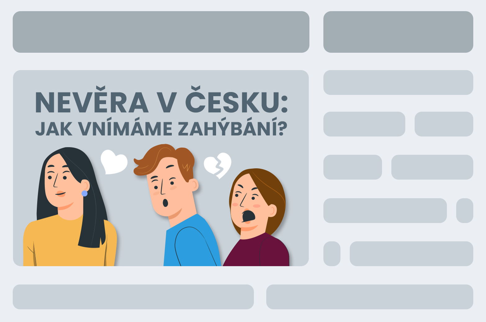 Průzkum nevěry mezi Čechy: Co považujeme za podvádění, jak nevěru prožíváme a řešíme?