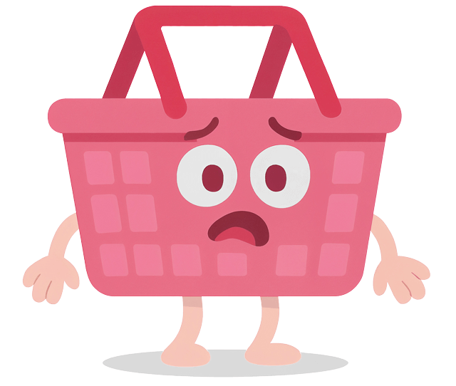 Smutný prázdný košík