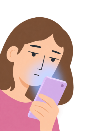 Žena zabraná do mobilu místo do partnera