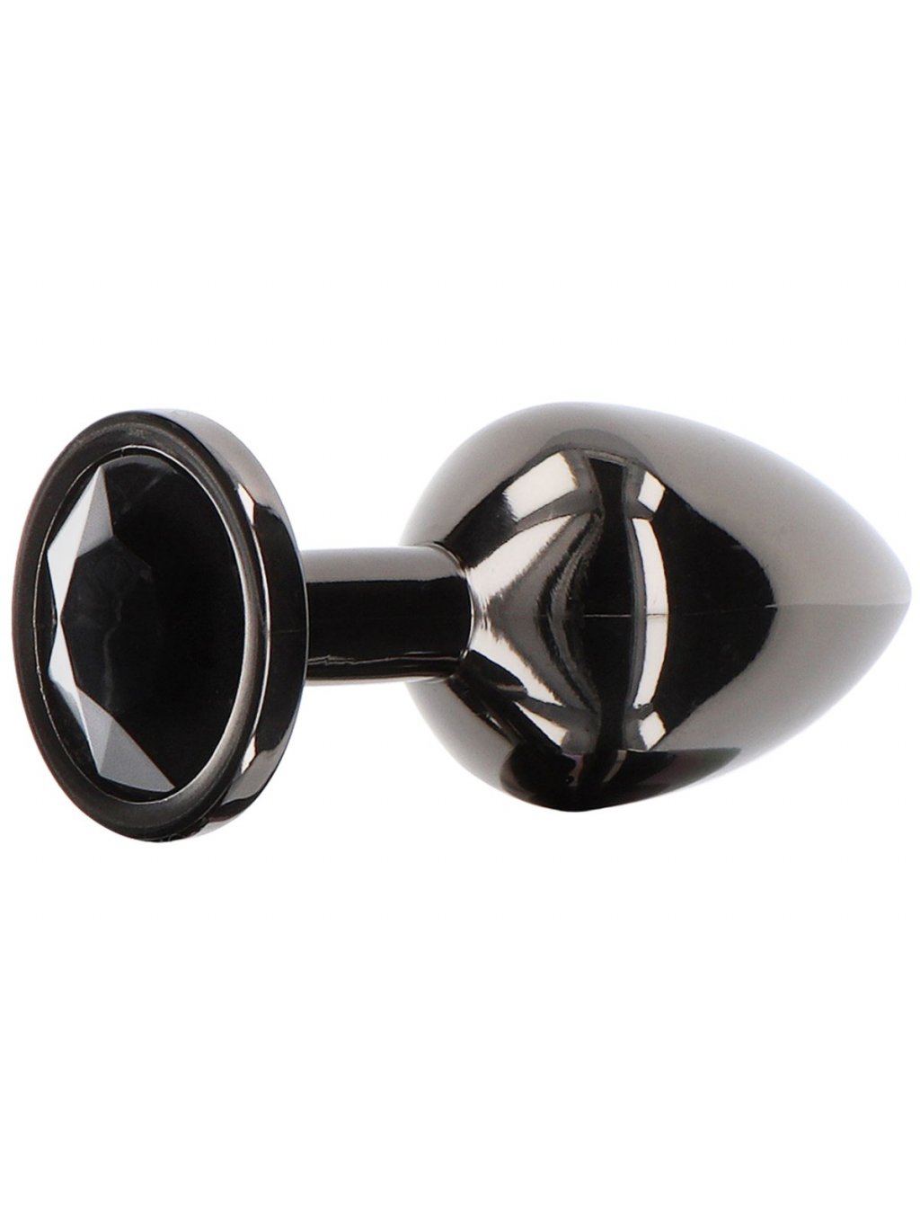 Luxusní anální kolík se šperkem Taboom Medium  černý