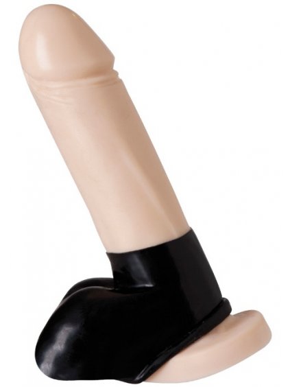Latexový návlek na penis a varlata s otevřenou špičkou Rimba