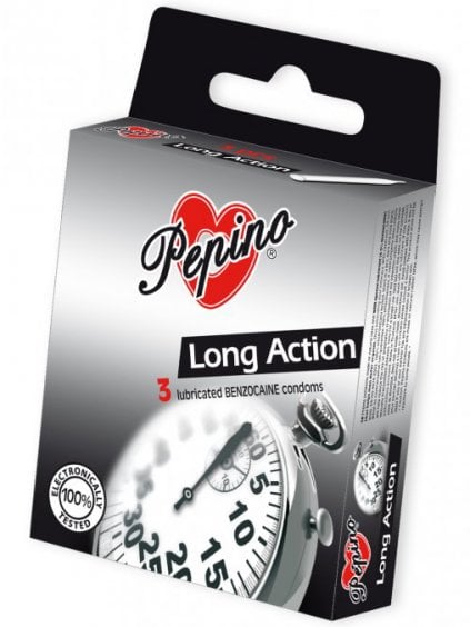 Kondomy na oddálení ejakulace Pepino Long Action  3 ks