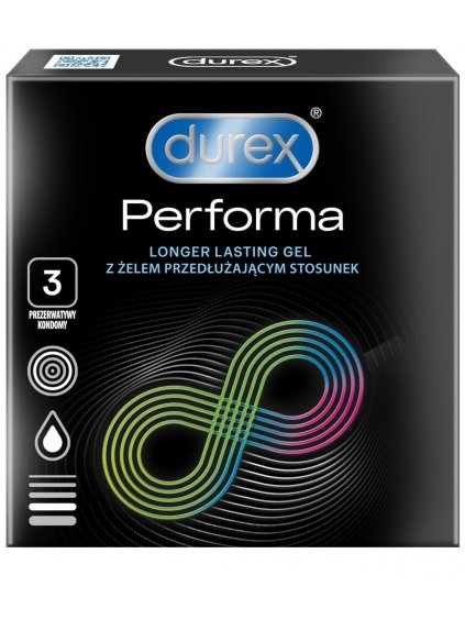 Kondomy pro oddálení ejakulace Durex Performa  3 ks
