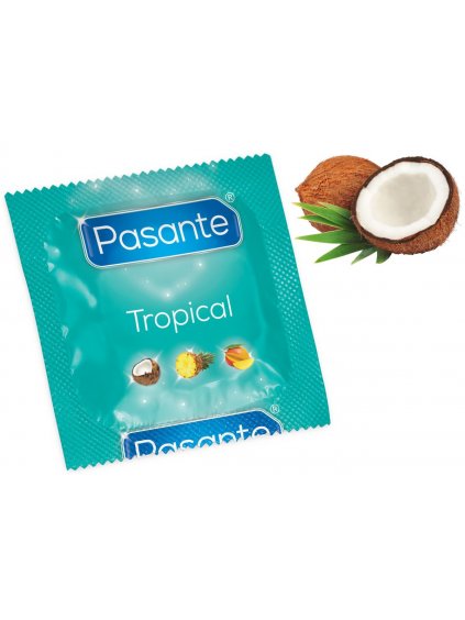 Kondom Pasante Tropical Coconut  kokos, 1 ks