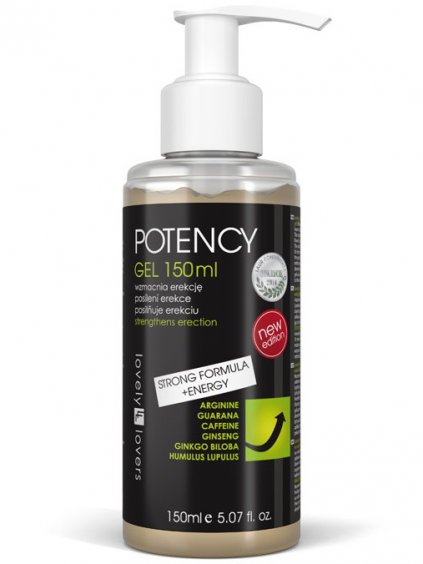 Lubrikační gel pro silnější erekci Lovely Lovers POTENCY  150 ml