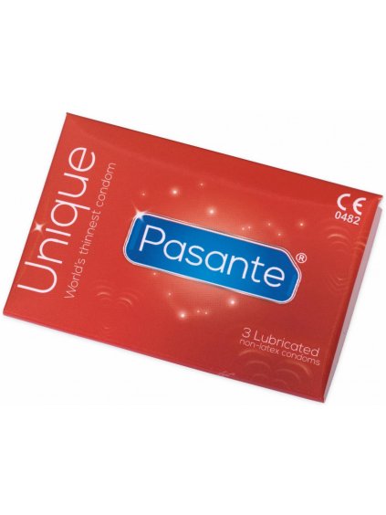 Ultratenké kondomy bez latexu Pasante Unique  3 ks