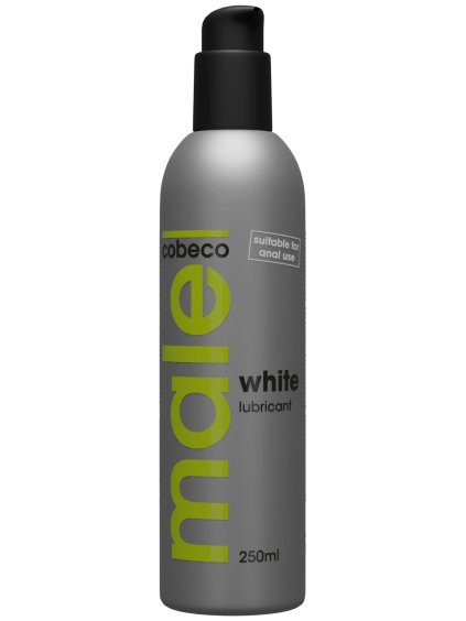 Bílý lubrikační gel MALE WHITE  extra hustý, 250 ml