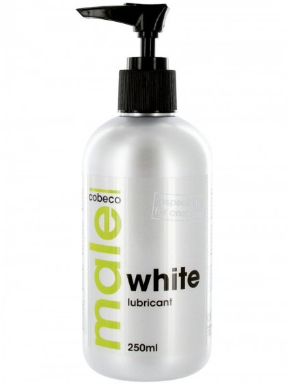 Bílý lubrikační gel MALE WHITE  extra hustý, 250 ml