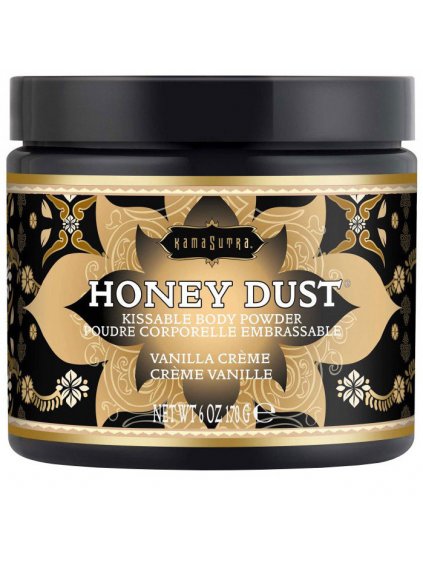 Slíbatelný tělový pudr Kama Sutra Honey Dust Vanilla Creme  170 g