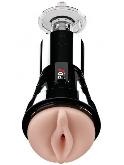 Sací a vibrační umělá vagina PDX Elite Cock Compressor Vibrating Stroker