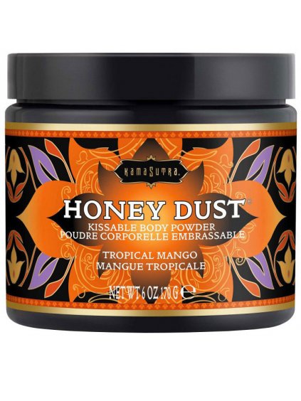Slíbatelný tělový pudr Kama Sutra Honey Dust Tropical Mango  170 g