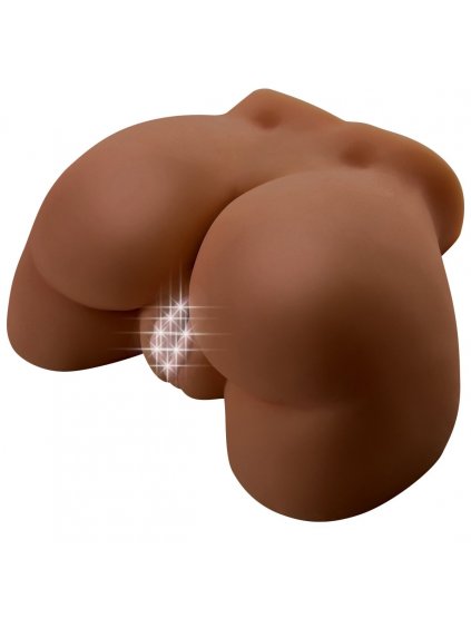 Zadeček - vibrační masturbátor Vibrating Ass Brown