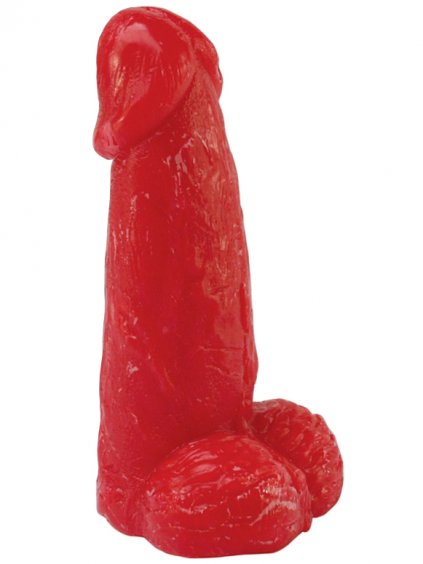 Jahodové "lízátko" Willie ve tvaru penisu  pro trénink orálního sexu