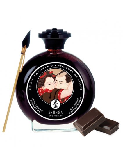 Slíbatelný bodypainting Shunga Aphrodisiac Chocolate  100 ml