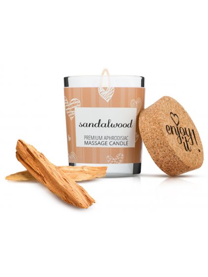 Afrodiziakální masážní svíčka MAGNETIFICO  Enjoy it! Sandalwood