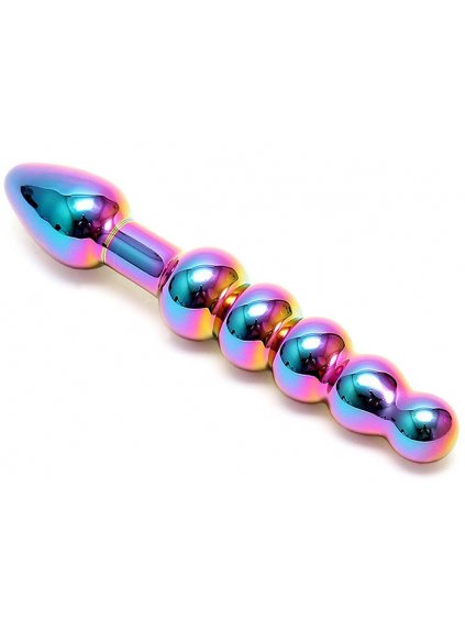 Luxusní skleněné dildo/anální kuličky Sensual Glass Laila