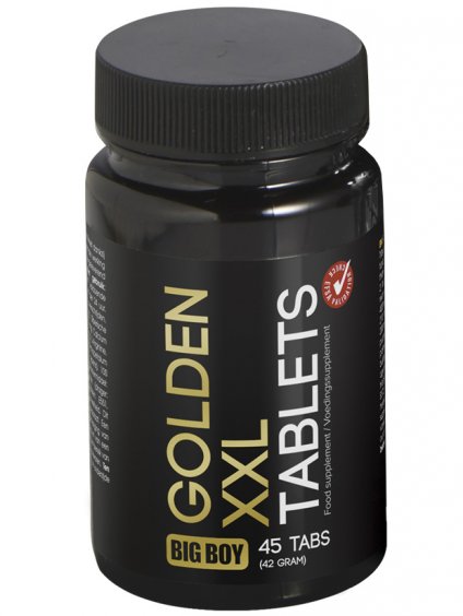 Tablety pro větší penis a více mužnosti BIG BOY Golden XXL  45 tablet