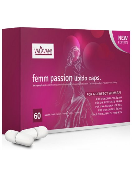 Tablety FEMM PASSION - pro intimní zdraví žen  zvýšení libida a lepší sex