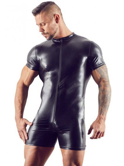 Lesklý krátký pánský overal (Velikost M)