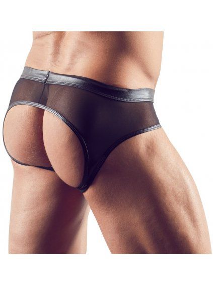 Průsvitné jocksy s lesklými detaily (Velikost S)