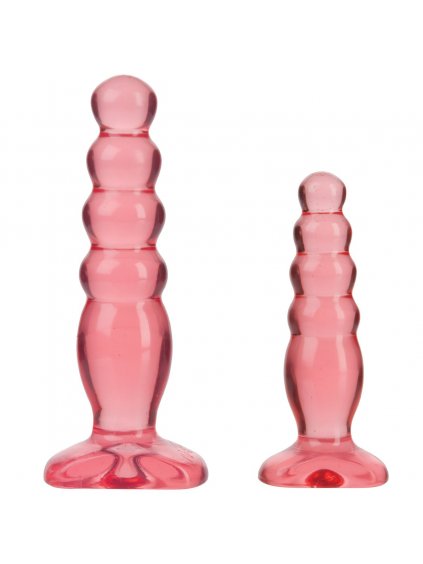 Sada análních kolíků Crystal Jellies Anal Delight Trainer Kit  2 ks