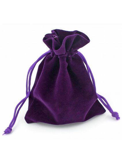 Dárkový sametový pytlík - fialový (Velikost 9 x 12 cm)
