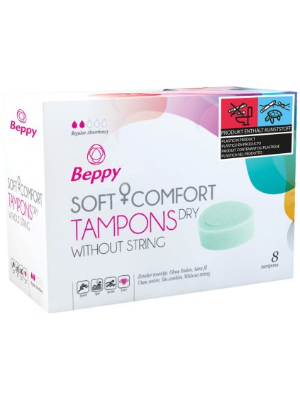 Menstruační houbičky Beppy DRY  klasické, 8 ks