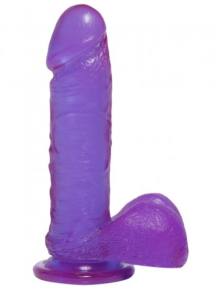 Dildo s varlaty a přísavkou Doc Johnson Crystal Jellies 7"  19,5 cm