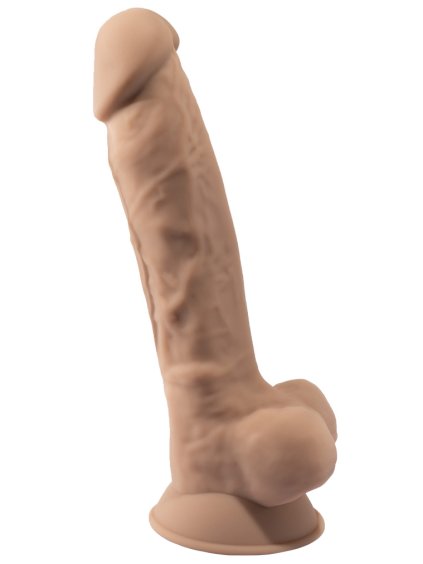 Realistické dildo z paměťového silikonu SILEXD 7" Model 1
