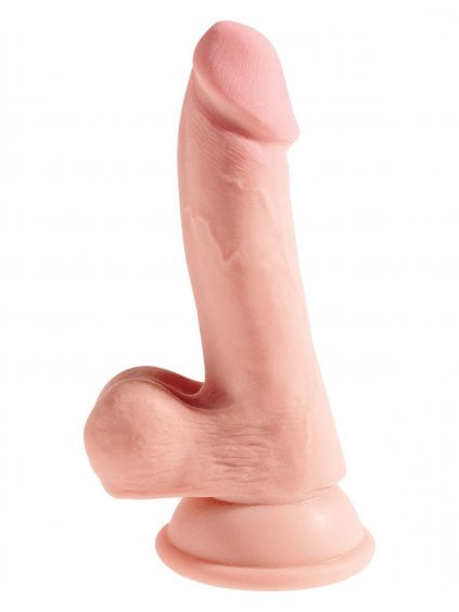 Realistické dildo s varlaty King Cock Plus Triple Density 6.5"  19,5 cm