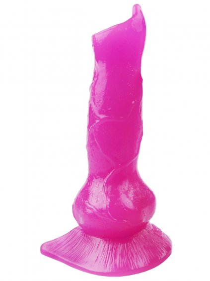 Animal dildo FAAK DOG - psí penis  fialový