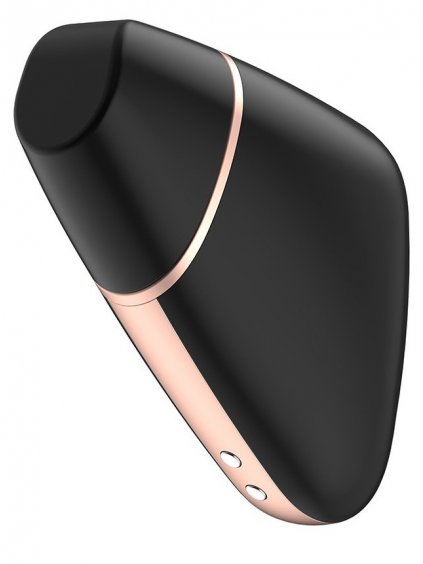 Luxusní nabíjecí stimulátor klitorisu Satisfyer Love Triangle  černý – ovládaný mobilem