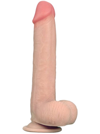 Tvarovatelné dildo s pohyblivou kůží a přísavkou Sliding Skin 9"