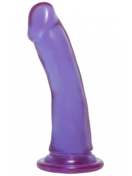 Dildo s přísavkou Crystal Jellies Slim 6,5"