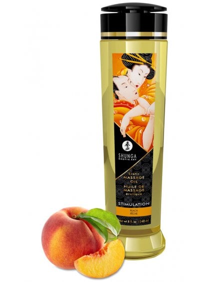 Masážní olej Shunga STIMULATION Peach  240 ml