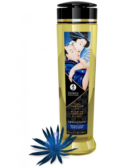 Masážní olej Shunga SEDUCTION Midnight Flower  240 ml