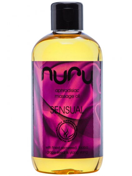 Afrodiziakální masážní olej Nuru Sensual  250 ml