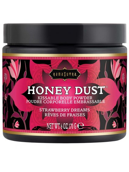 Slíbatelný tělový pudr Kama Sutra Honey Dust Strawberry Dreams  170 g