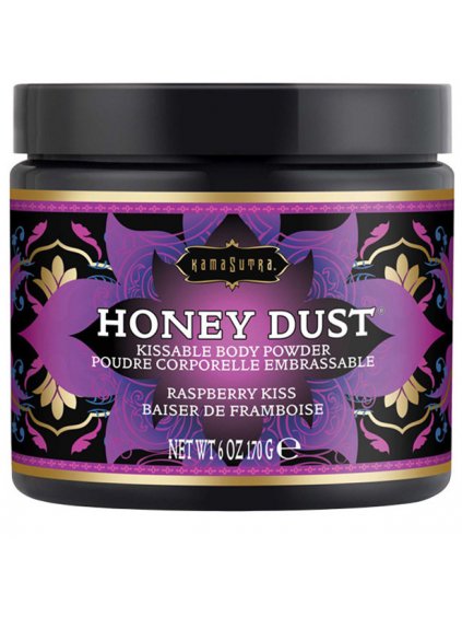 Slíbatelný tělový pudr Kama Sutra Honey Dust Raspberry Kiss  170 g