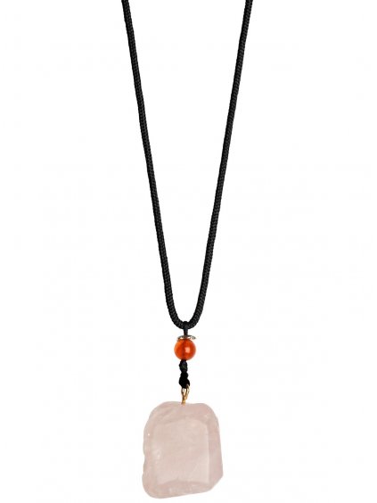 Náhrdelník s růženínem La Gemmes Rose Quartz Necklace