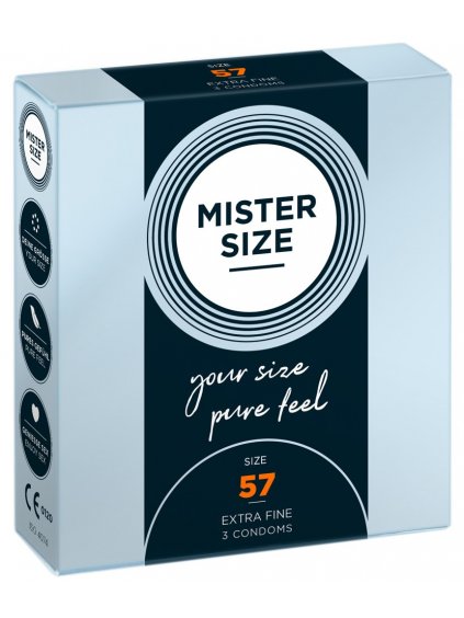 Kondomy MISTER SIZE 57 mm, 3 ks