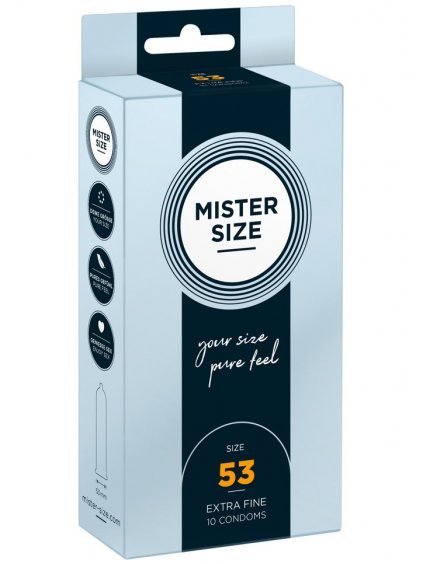 Kondomy MISTER SIZE 53 mm, 10 ks