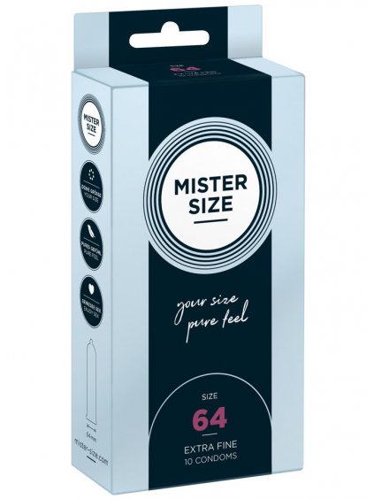 Kondomy MISTER SIZE 64 mm, 10 ks