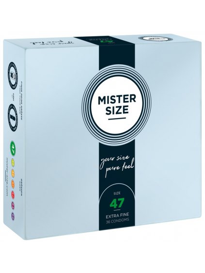 Kondomy MISTER SIZE 47 mm, 36 ks
