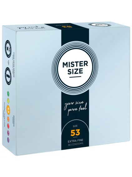 Kondomy MISTER SIZE 53 mm, 36 ks