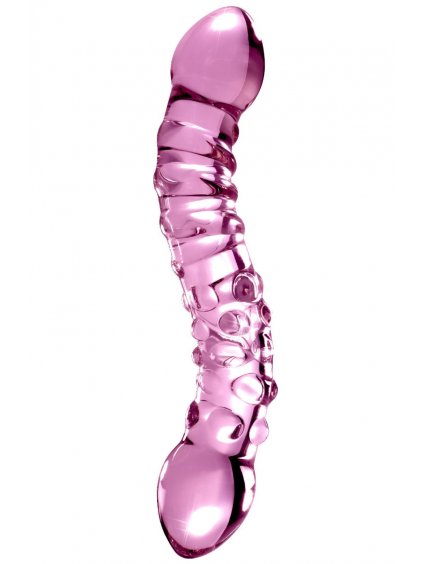 Oboustranné skleněné dildo Icicles No. 55