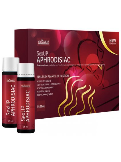 SexUP APHRODISIAC - afrodiziakum pro muže i ženy  5 x 25 ml