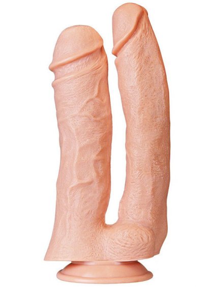 Dvojité realistické dildo s přísavkou Lovetoy King-Sized Mega