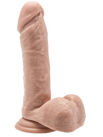 Realistické dildo s varlaty a přísavkou Get Real 7"