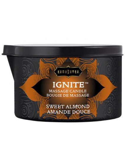 Masážní olejová svíčka Kama Sutra Ignite Sweet Almond  170 g